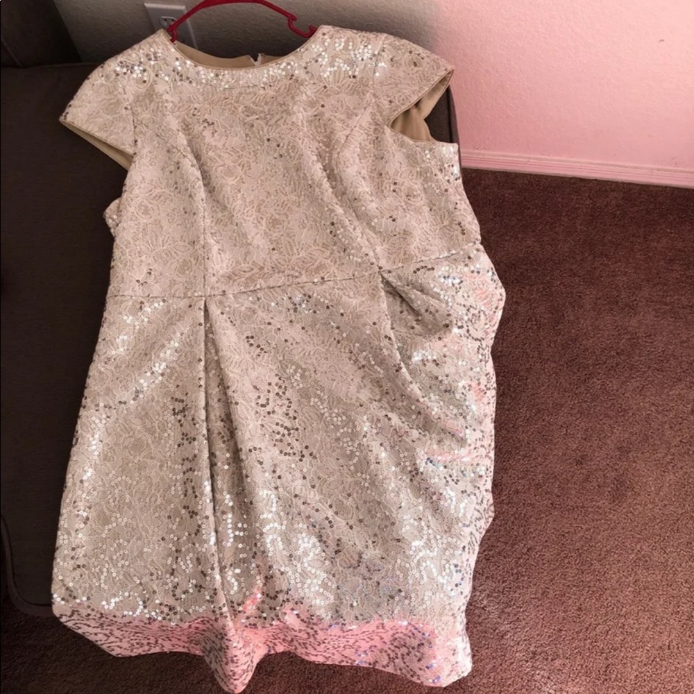 Gold Sequin Calvin Klein Dress